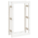 Firewood Rack White 60x25x100 cm Solid Wood Pine 822413