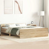 Bed Frame without Mattress Sonoma Oak 120x200 cm 3203742