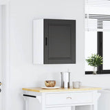 Kitchen Wall Cabinet Porto Black Engineered Wood 854039
