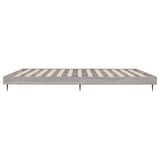 Bed Frame without Mattress Grey Sonoma 160x200 cm Engineered Wood 832235