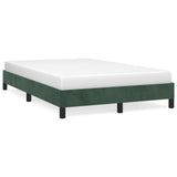 Bed Frame without Mattress Dark Green 120x190 cm Small Double Velvet 379505