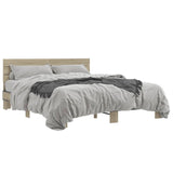 Bed Frame without Mattress Sonoma Oak 150x200 cm King Size 3280143
