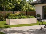Raised Garden Bed Ivory 240 x 80 x 55 cm cold-rolled steel 8006414