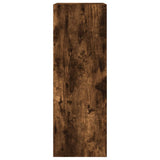 Shoe Cabinet Smoked Oak 60x34x96.5 cm Engineered Wood 839949
