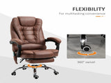 Heated 6 Points Vibration Massage Executive Office Adjustable Swivel Ergonomic High Back Desk T3398P328229