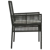 Garden Chair 2 pcs Black 55 x 53 x 85 cm Poly Rattan 42003445