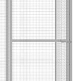 Cat Cage 4.5x1.5x1.5 m Galvanised Steel 146358
