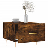 Coffee Table Smoked Oak 50x50x40 cm Engineered Wood 829374
