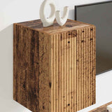 TV Wall Cabinet 2 pcs Old Wood 30 x 31 x 40 cm Engineered Wood 892266