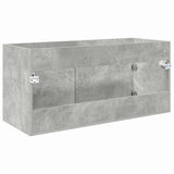 Sink cabinet with Storage Concrete Grey Engineered Wood 880438