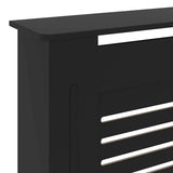 MDF Radiator Cover Black 205 cm 325552