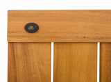 Bath Mat Plain Brown 100 x 55 cm Solid Acacia Wood 42025269