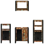 Bathroom Furniture Set 4 pcs Multicolour Solid Reclaimed Wood 3305671