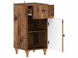 Bathroom Storage Cainet ALKMAAR Old Wood 30 x 31 x 80 cm 896173