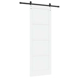 Sliding Door White 83 x 232 cm Solid Pine Wood 3445437