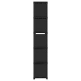 322618 15-Cube Display Shelf Black 103x30x175,5 cm Fabric
