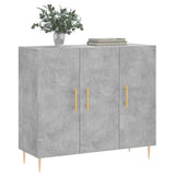 Sideboard Concrete Grey 90x34x80 cm Engineered Wood 828096