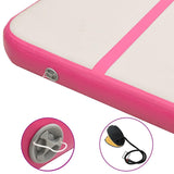 Inflatable Gymnastics Mat with Pump 700x100x20 cm PVC Pink 92688