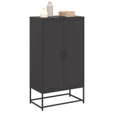 Highboard Black 68.5x38.5x123.5 cm Steel 846494