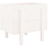 Garden Planter White 62x50x57 cm Solid Wood Pine 825206