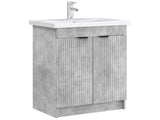 Bathroom under Sink Cabinet Concrete Grey 78.5 x 37.5 x 81 cm 890107