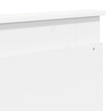 Bed Frame with Headboard White 200 x 200 cm Solid Pine Wood 3410048