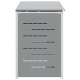 Wheelie Bin Storage Stainless Steel Grey 3422244