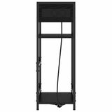 Bedside Cabinet Black Oak 40 x 27 x 76 cm Engineered Wood 859570