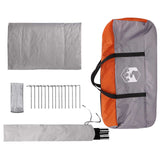 Cabin Tent Grey and Orange 400 x 210 x 180 cm Polyester 42028517