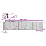 Outdoor Dog Kennel with Roof Silver 10x2x2.5 m Galvanised Steel 3190468