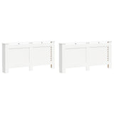 Radiator Covers 2 pcs White 172x19x81.5 cm MDF 3051379