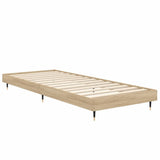Bed Frame without Mattress Sonoma Oak 75x190 cm Small Single Engineered Wood 832208