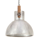 Industrial Hanging Lamp 25 W Silver Round 40 cm E27 320529