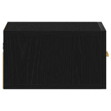 Wall-mounted Bedside Cabinet 2 pcs Black Oak 35 x 35 x 20 cm 862112