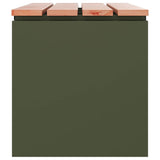 Garden Bench Olive green 100 x 40 x 43 cm Steel 874908