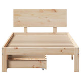 Bed Frame with Drawers without Mattress 75x190 cm Small Single 3301968