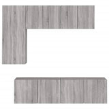 5 Piece TV Wall Units Grey Sonoma Engineered Wood 3216469
