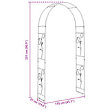 Garden Arch Floral Green 115 x 37 x 231 cm 42021352