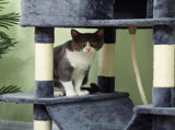 206cm Cat Tree, Multi-Level Cat Tower with Scratching Posts and Board, Beds, Condos, Platforms, Toy T3398P376122