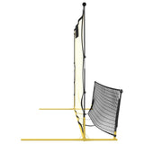 Football Rebounder Net Black and Yellow 183x85x120 cm Polyester 93760