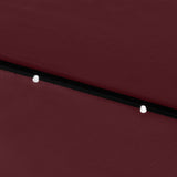 Garden Parasol with LEDs and Steel Pole Bordeaux Red 2x3 m 313790