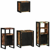 Bathroom Furniture Set 4 pcs Multicolour Solid Reclaimed Wood 3305649