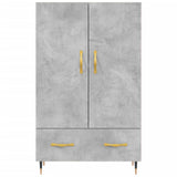 Highboard Concrete Grey 69.5x31x115 cm Engineered Wood 828216