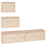 TV Cabinets 4 pcs Solid Wood Pine 3100144