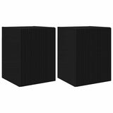 TV Wall Cabinet 2 pcs Black 30 x 31 x 40 cm Engineered Wood 892252