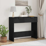 Console Table Black Oak 30 x 36 x 75 cm Engineered Wood 862769