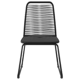 Outdoor Chairs 6 pcs Poly Rattan Black 313113