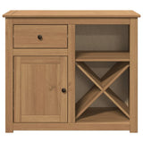 Sideboard with Drawer Panama 93x40x80 cm Solid Wood Pine 4016386