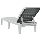 ZNTS Sun Lounger Grey 159x57x83.5 cm Polypropylene 4008101