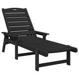 Sun Lounger 2 pcs Black 195.5 x 53 x 98.5 cm Polyethylene 3335852